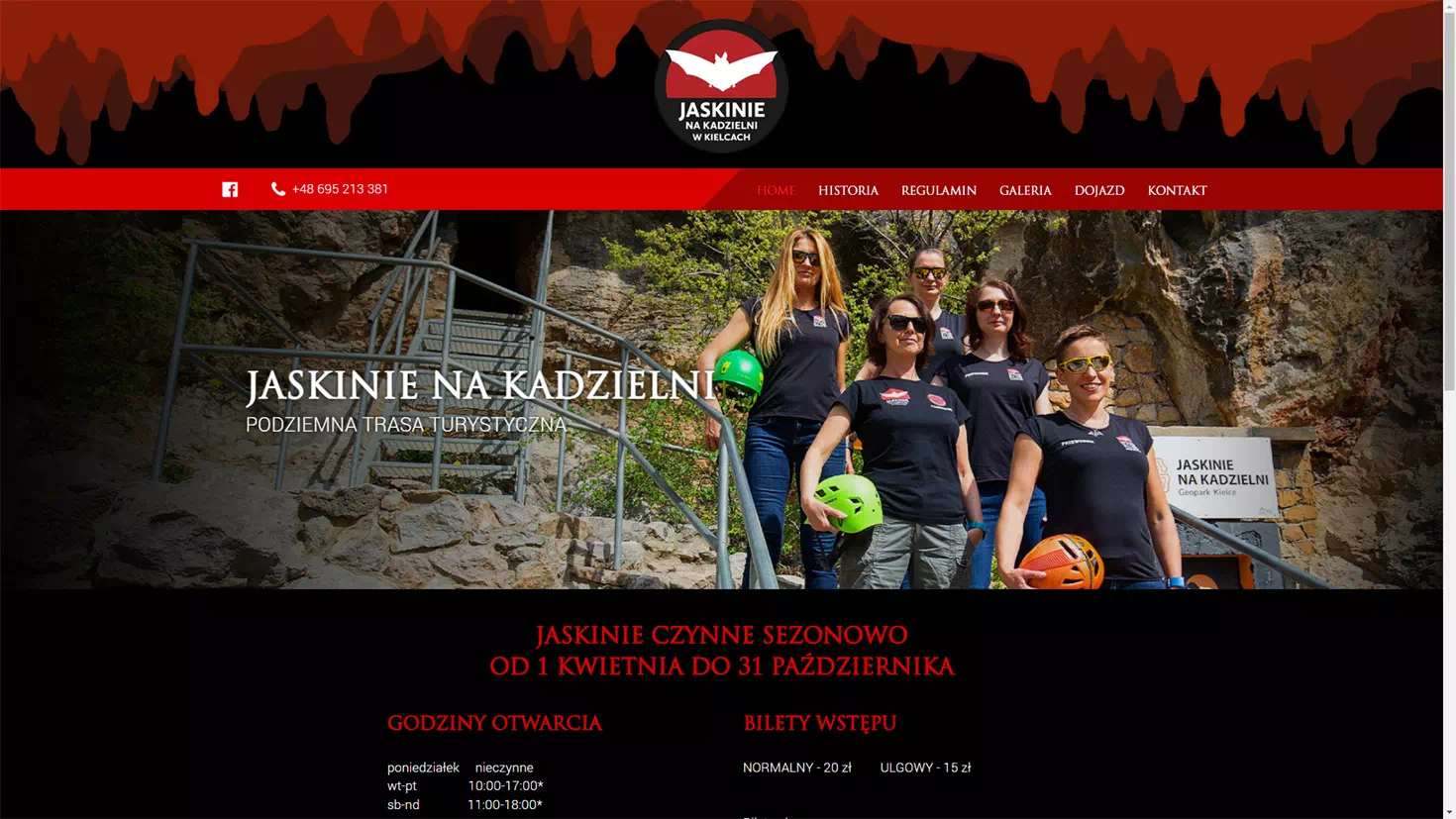 Realizacja www.jaskinienakadzielni.pl
